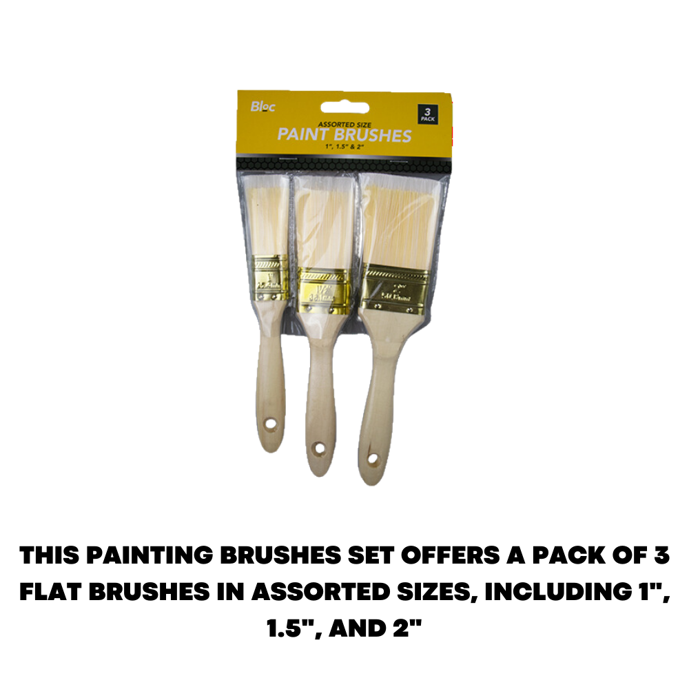 3 x Fine Paint Brushes Set For DIY Painting