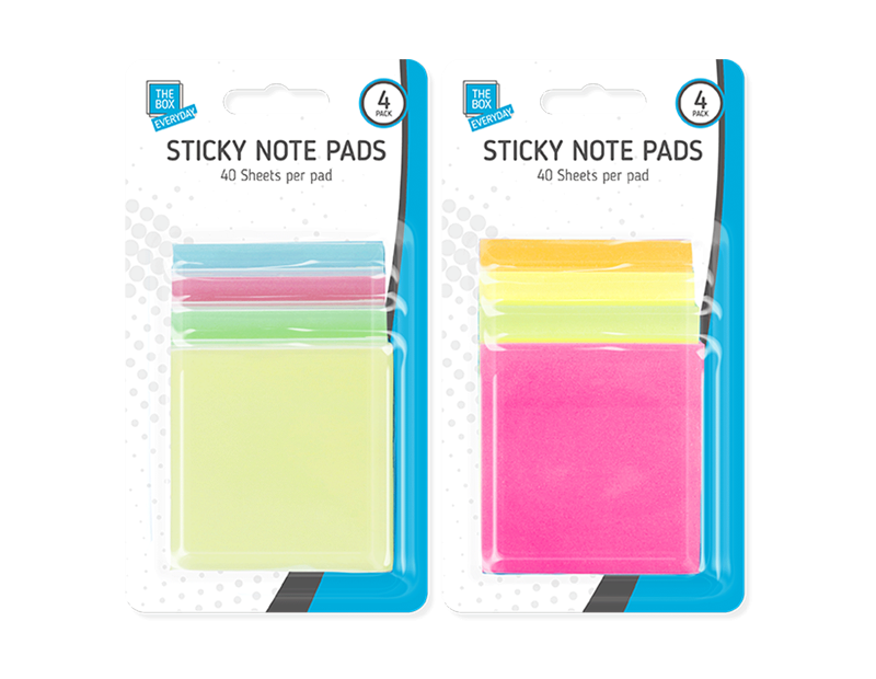 40 PCS Sticky Notes Removable Self Adhesive 76mm Neon Colour Paper Post Memo Pad - ZYBUX