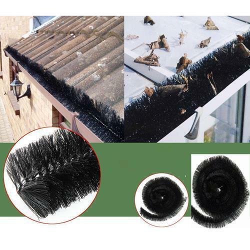 4M Gutter Brush Leaf Guard Guttering Protection Roof Drain Pipe Block Prevention - ZYBUX