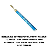 Cordless Refillable Butane Micro Pencil Blow Torch Gas Soldering Iron Jewellery - ZYBUX