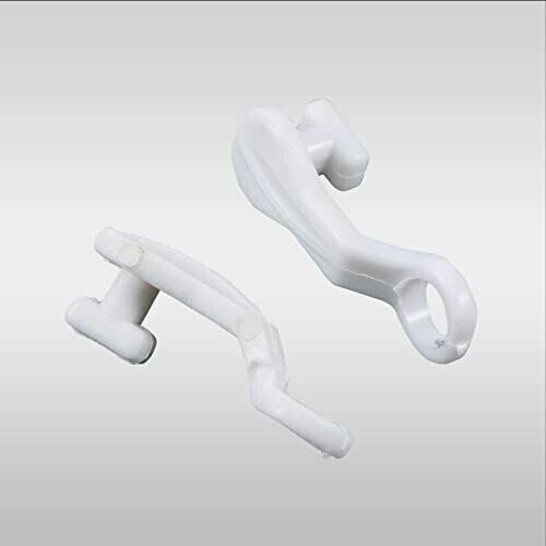 100x Nova Deluxe For Swish Curtain Hooks Runner White Curtain Track Rail Gliders - ZYBUX