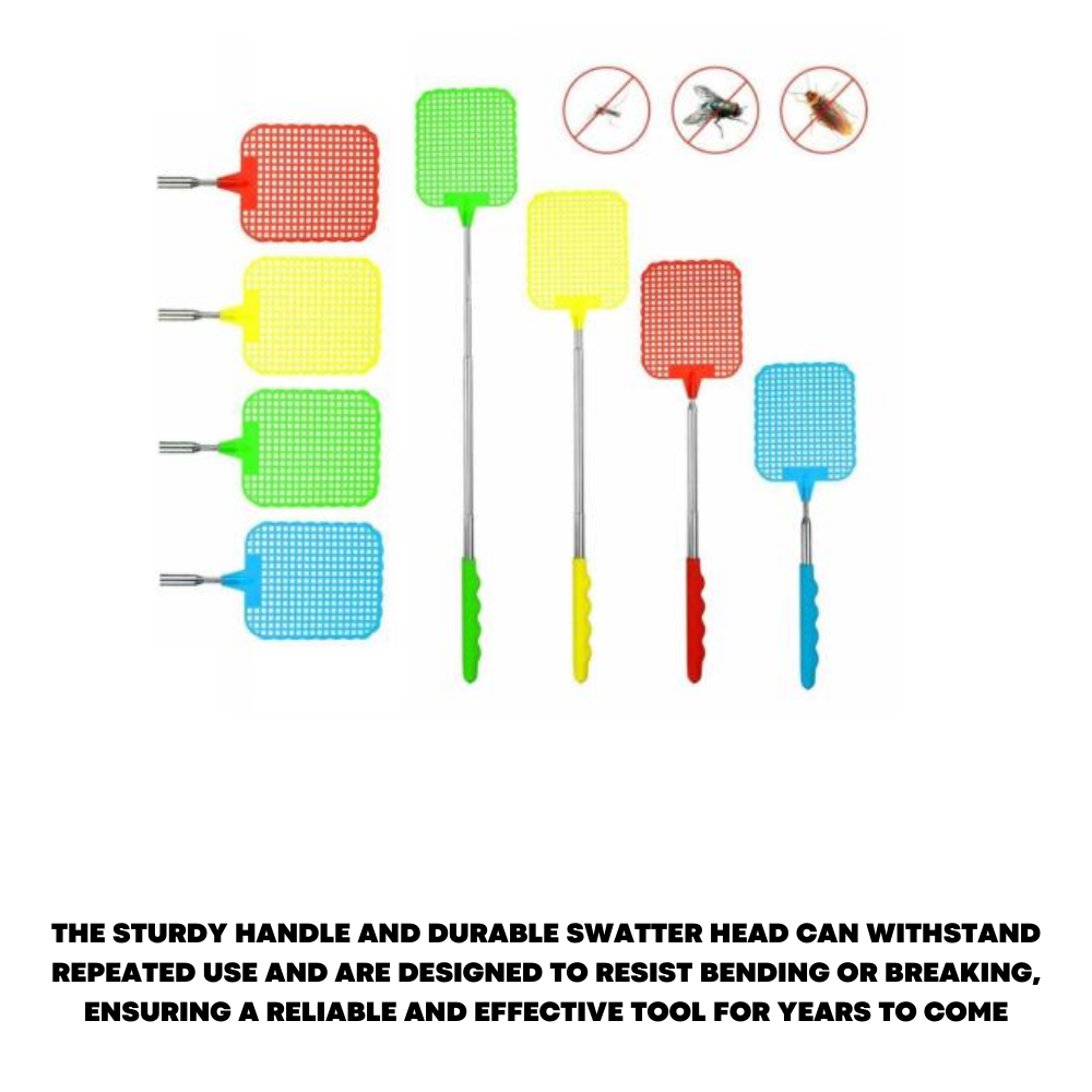 Extendable Fly Swatter Insect, Bug, Mosquito & Wasp Killer - ZYBUX