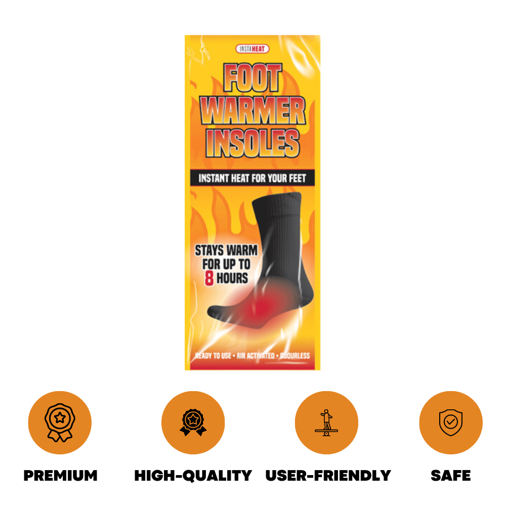 Foot Warming Socks Heat Insoles For Outdoor Work or Winter Camping - ZYBUX