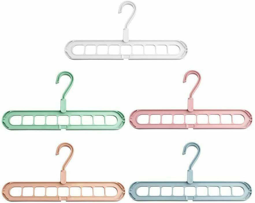 Closet Organizer Space Saver Magic Wonder 360° Rotate Cloth Hangers Storage Rack
