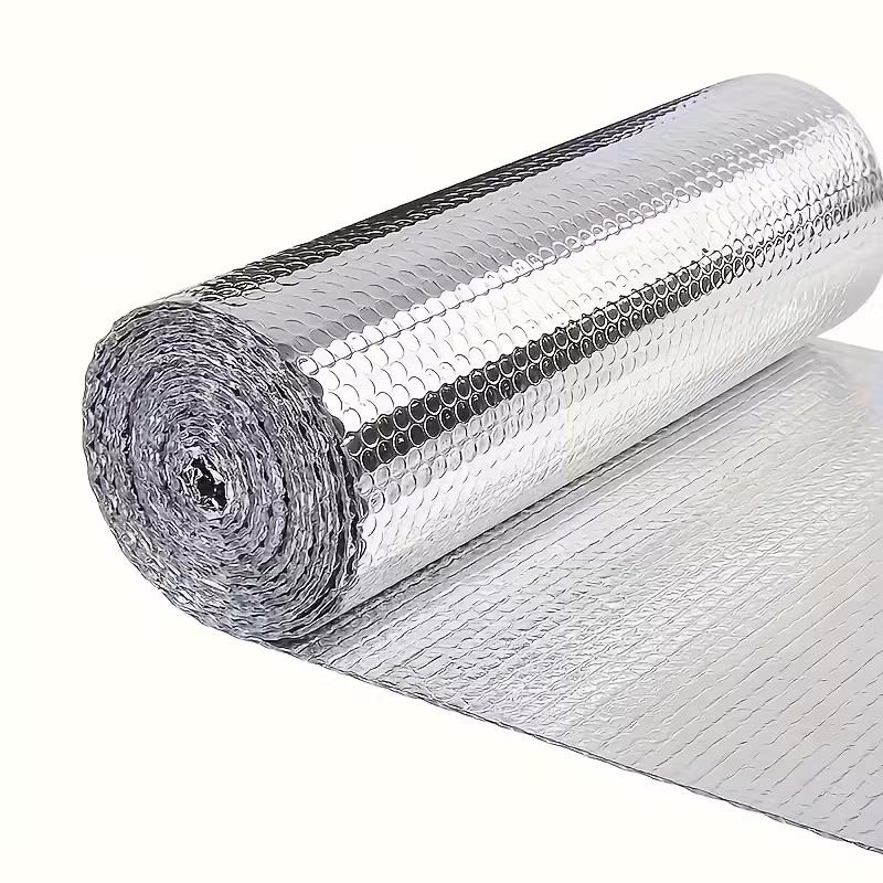 10m x 60cm Foil Insulation Roll, 3mm Thickness – 3-in-1 Reflective Radiator Panels – Heat & Vapor Barrier for Walls, Roof, Floor & Ceiling – Energy-Saving Foil with Adhesive Pads Included