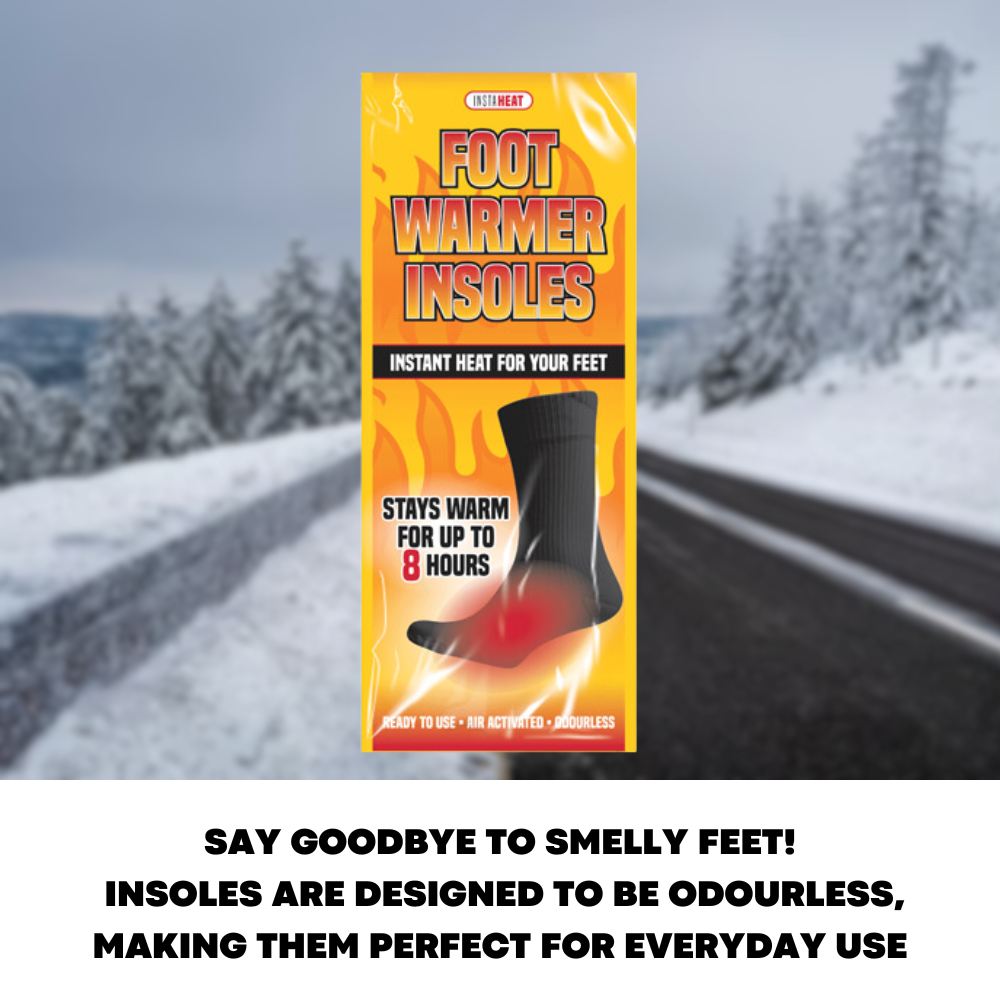 Foot Warming Socks Heat Insoles For Outdoor Work or Winter Camping - ZYBUX