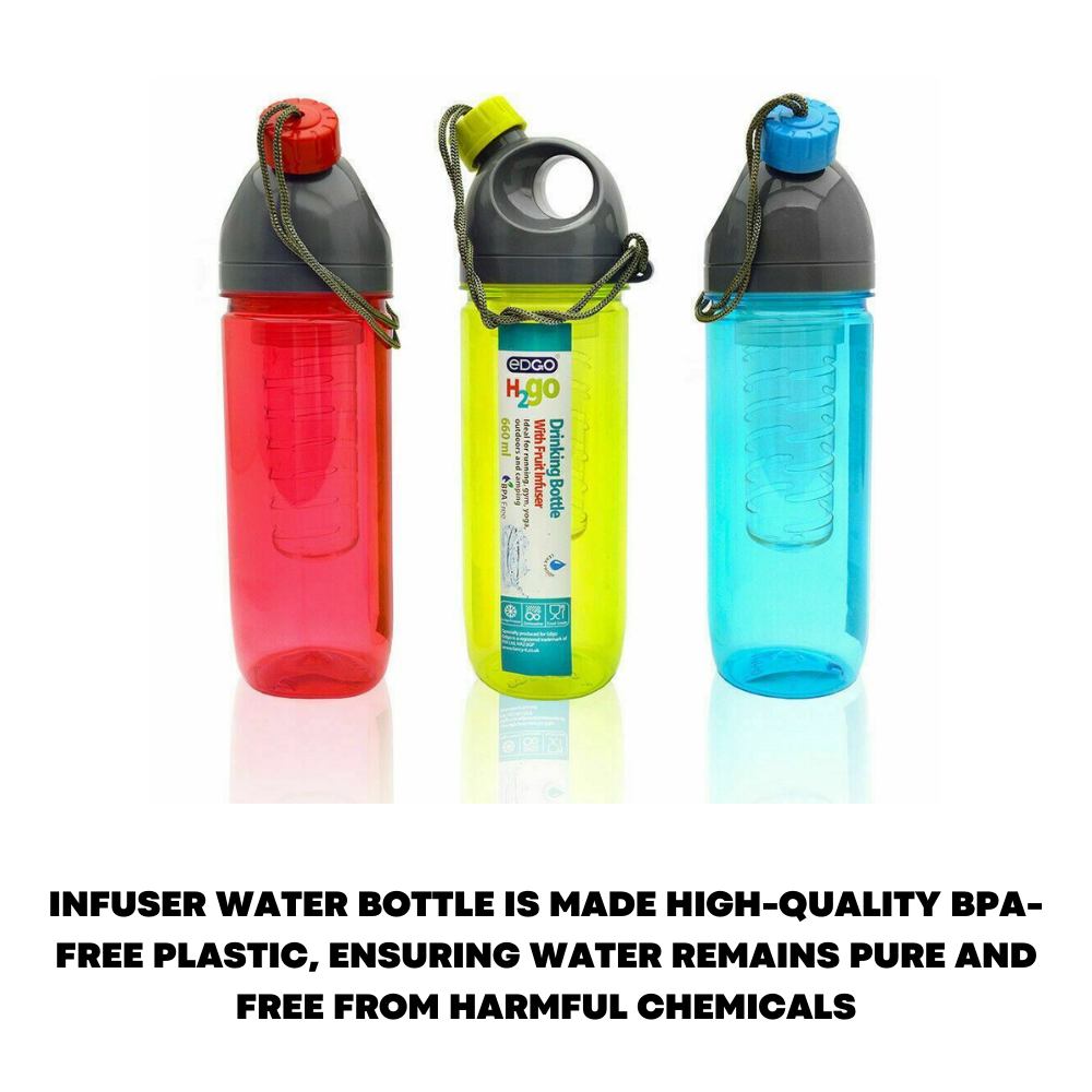 660ML Fruit Infuser Water Bottle BPA Free For Gym or Yoga