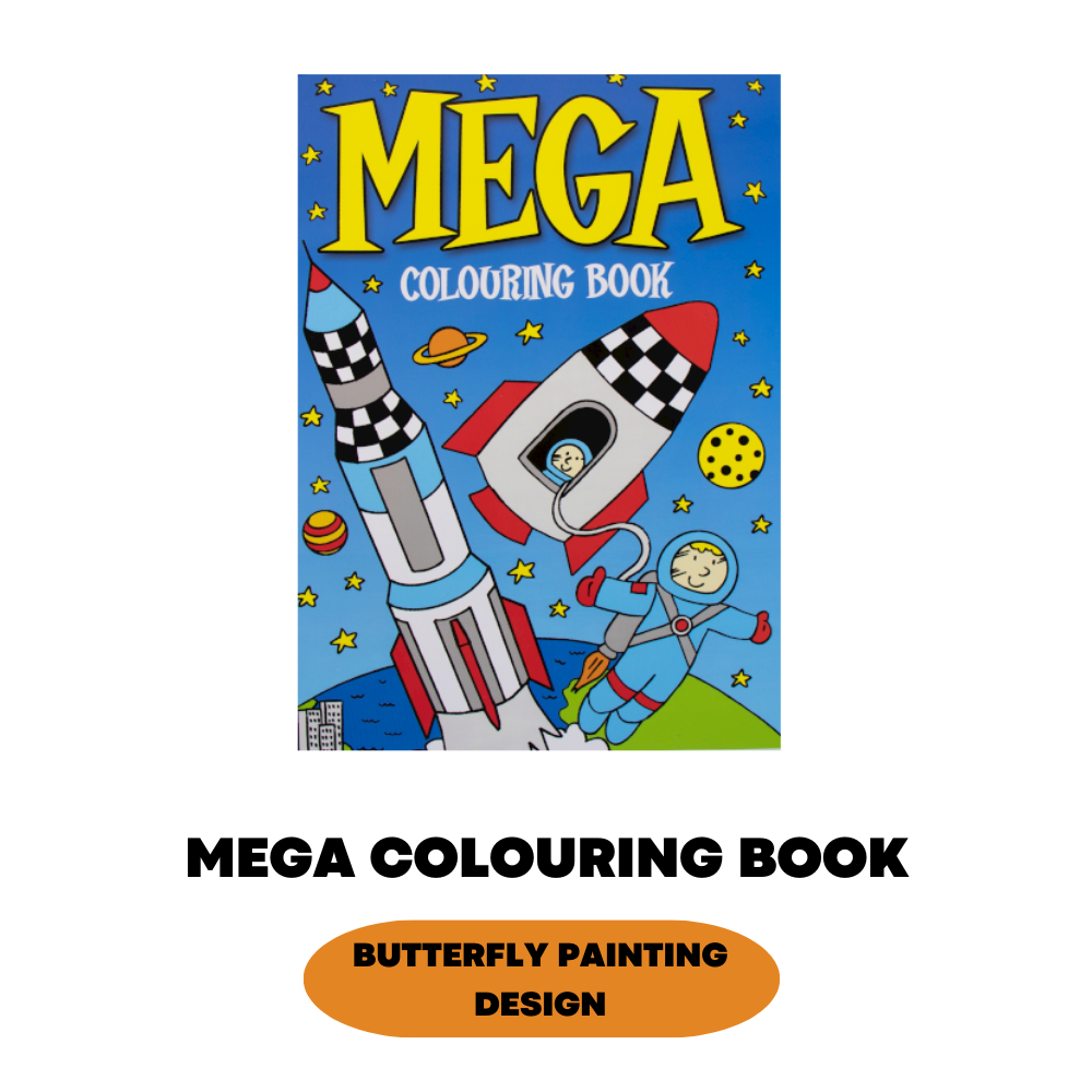 48 Design Butterfly Mega Colouring Book for Children Kids Boys Girls Painting