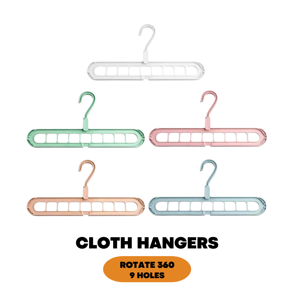 Closet Organizer Space Saver Magic Wonder 360° Rotate Cloth Hangers Storage Rack
