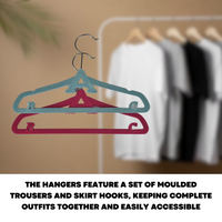 18x Children ABC Velvet Hangers Non-Slip Slim Sturdy Design Kids Clothes Hanging