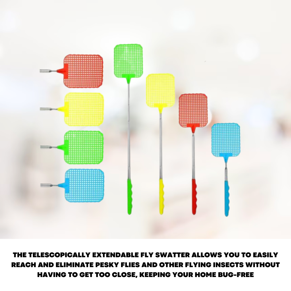 Extendable Fly Swatter Insect, Bug, Mosquito & Wasp Killer - ZYBUX