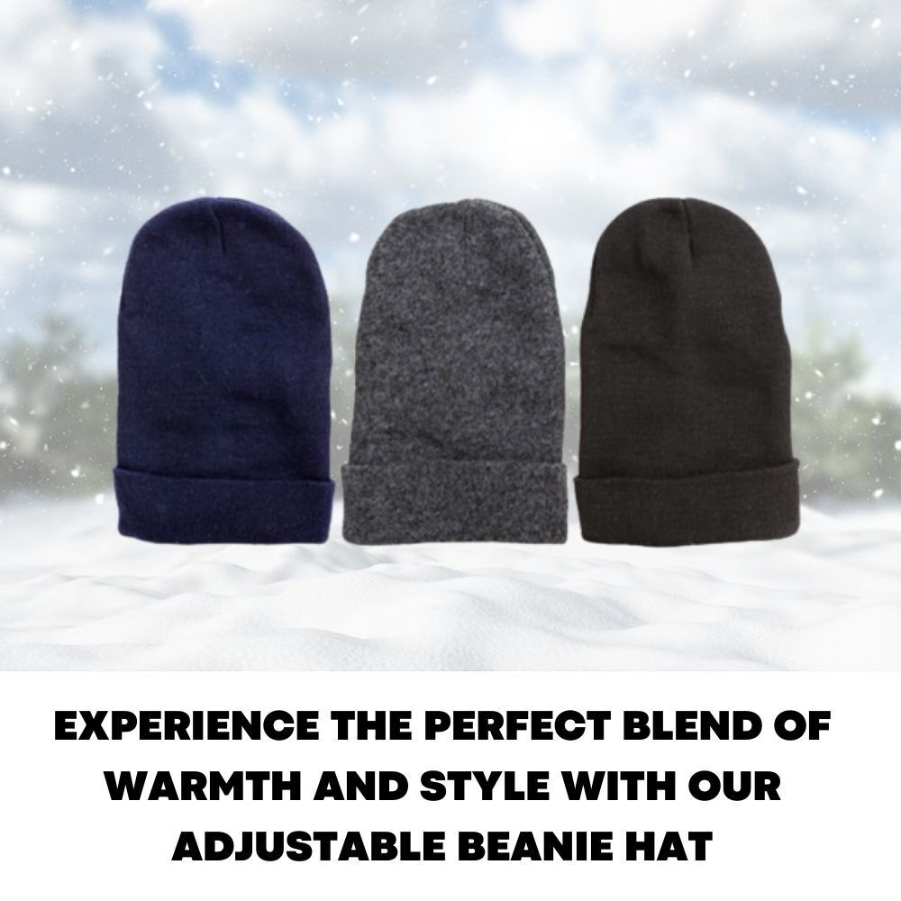 Mens Ladies Knitted Woolly Slouch Beanie Hat Winter Cap Unisex Adults Skateboard