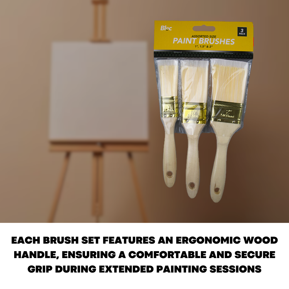 3 x Fine Paint Brushes Set For DIY Painting