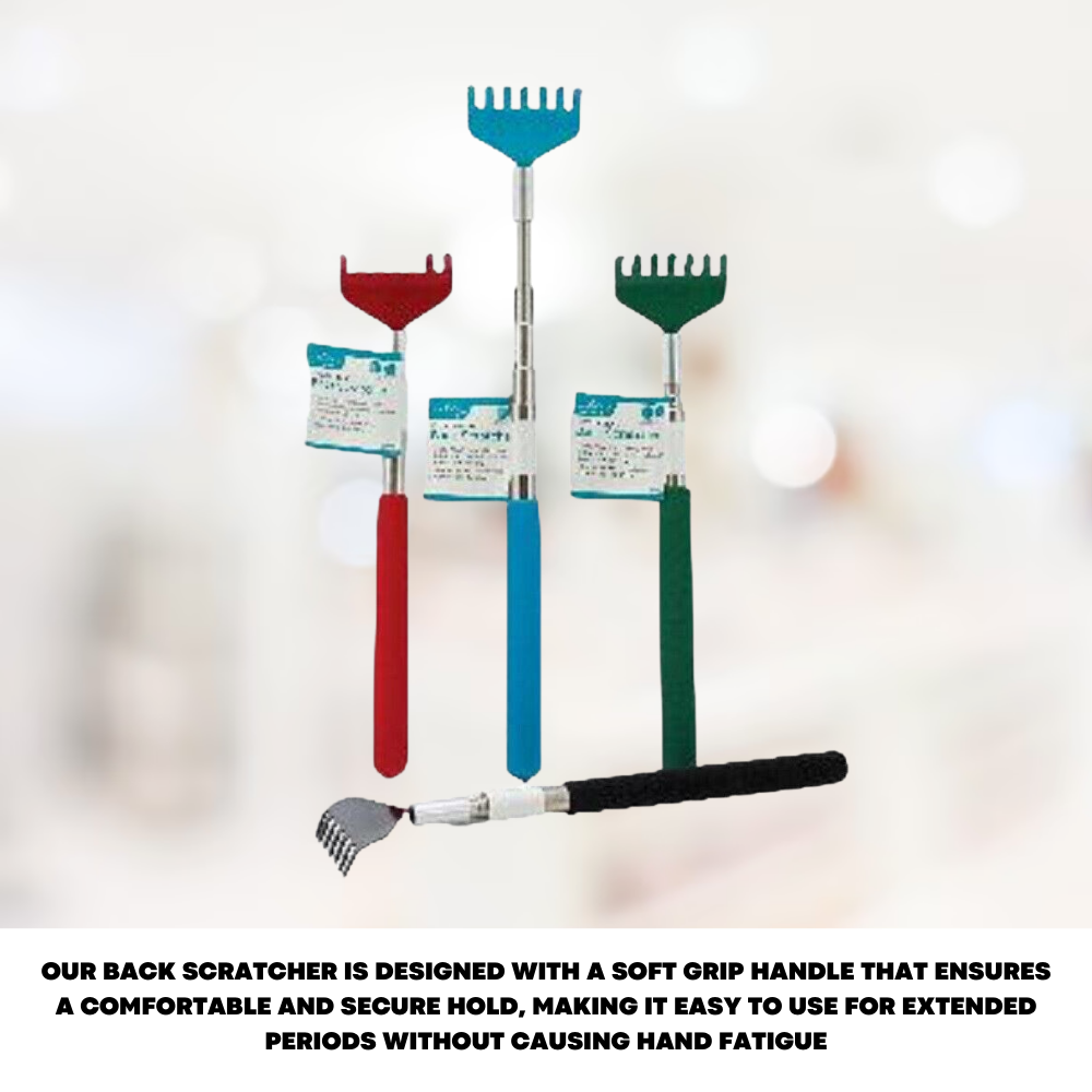 Telescopic Extendable Back Scratcher With Portable Bear Claw Rake - ZYBUX
