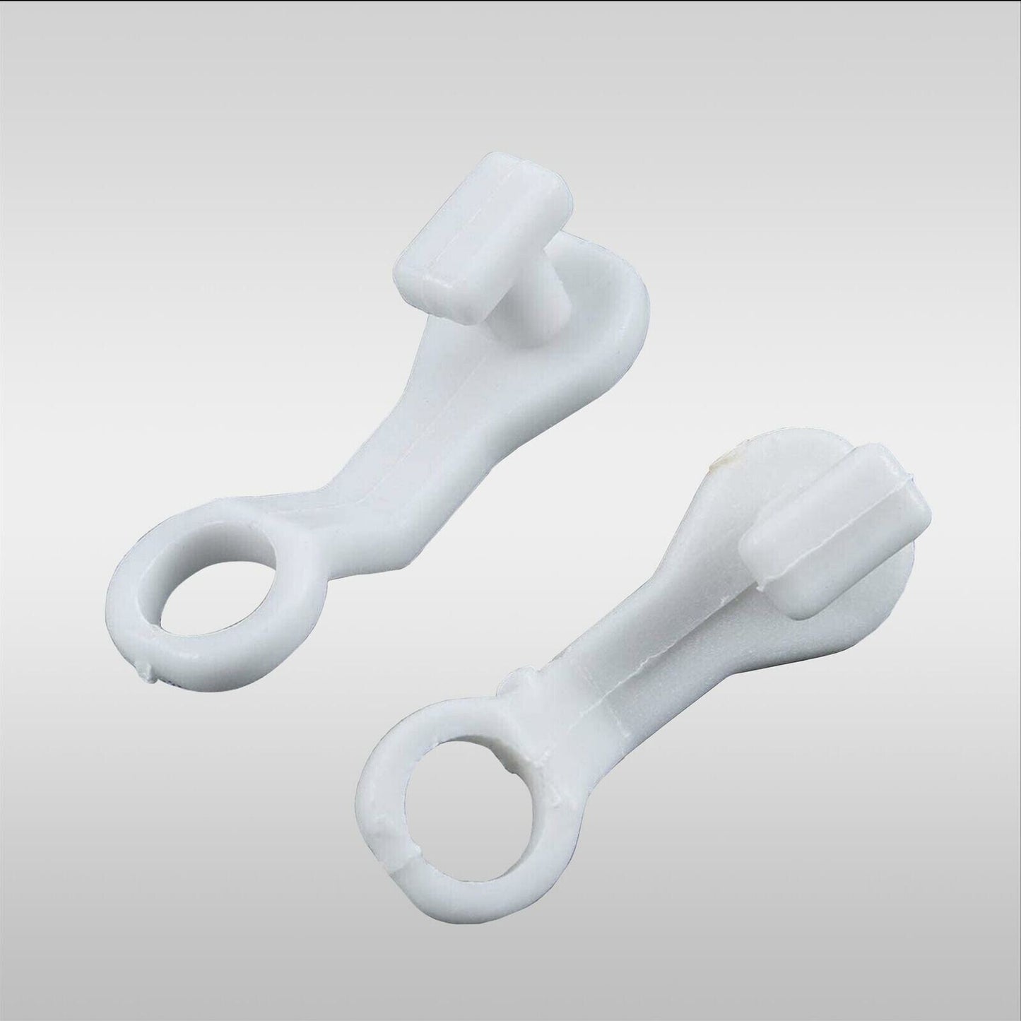 100x Nova Deluxe For Swish Curtain Hooks Runner White Curtain Track Rail Gliders - ZYBUX