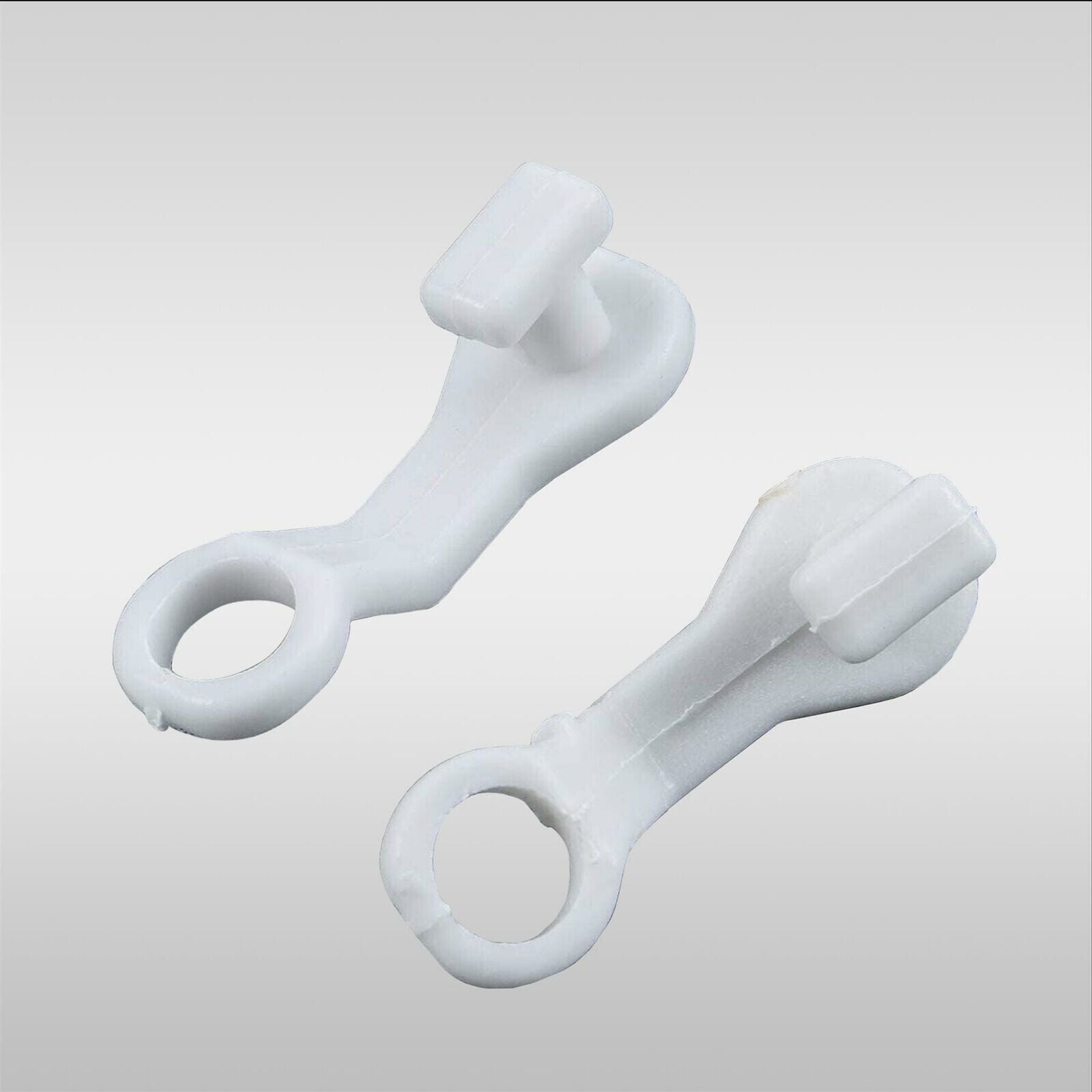 100x Nova Deluxe For Swish Curtain Hooks Runner White Curtain Track Rail Gliders - ZYBUX