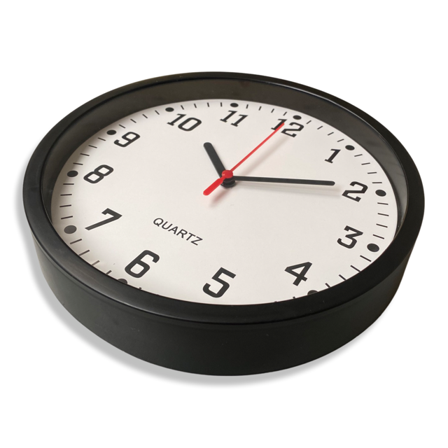 Round Wall Clock Bedroom Kitchen Clocks Quartz Sweep Home 20cm