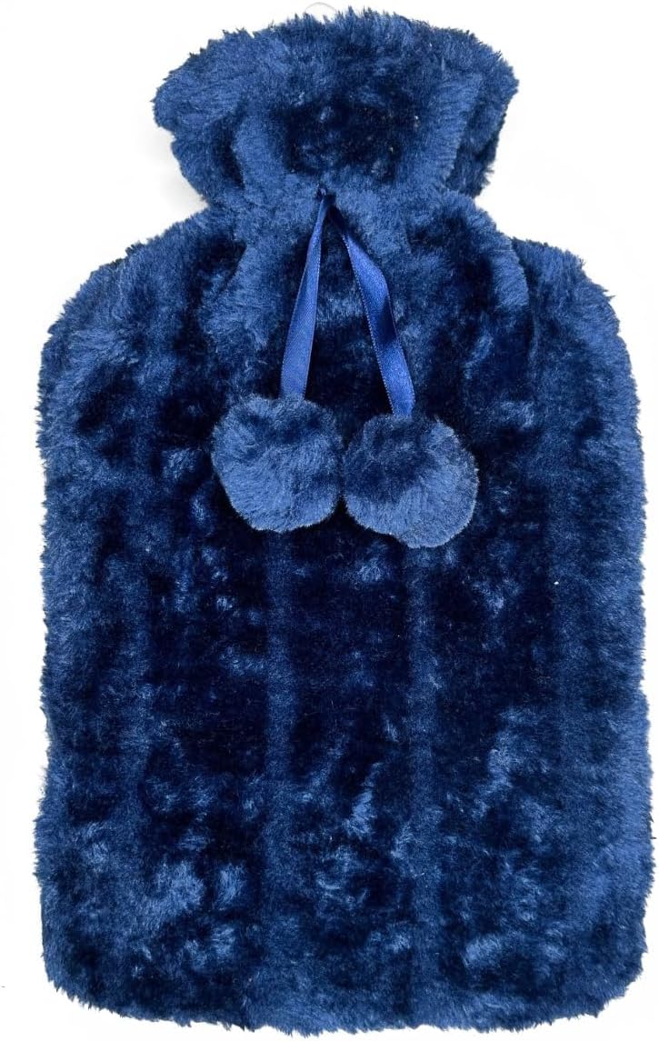 2L Hot Water Bottle with Cosy Faux Fur Cover Large Premium