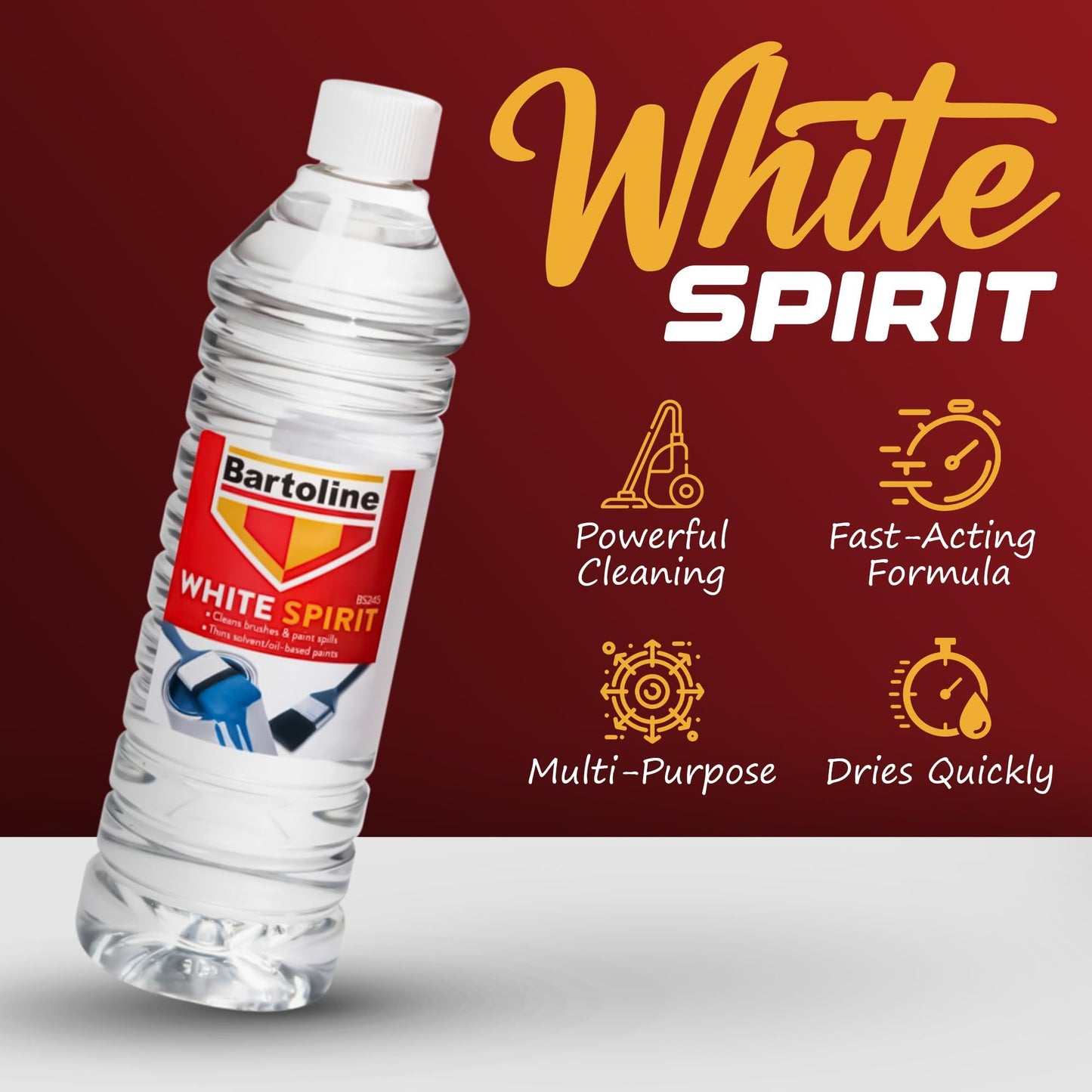 White Spirit 750ml - Ideal for Paint Thinning, Cleaning & Degreasing