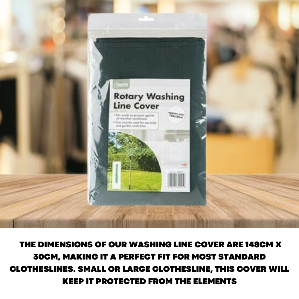 2 in 1 Rotary Washing Line Parasol Cover Clothes Drier Airer Protect Waterproof - ZYBUX