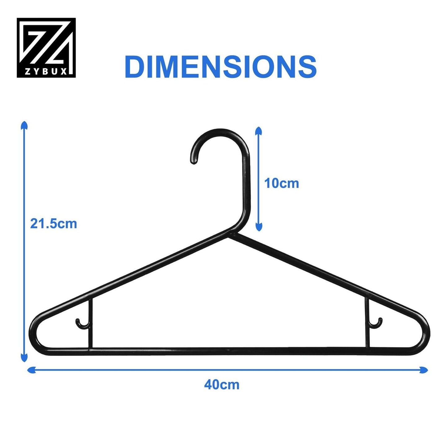Adult Clothes Hanger Wardrobe Suit Claw Hook for Trouser Strong Coat Hangers - ZYBUX