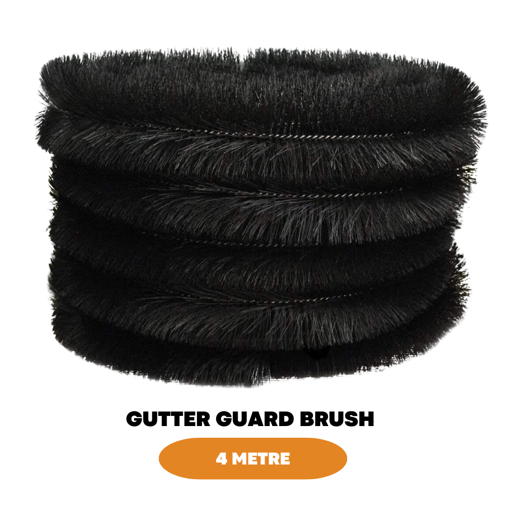 4M Gutter Brush Leaf Guard Guttering Protection Roof Drain Pipe Block Prevention - ZYBUX