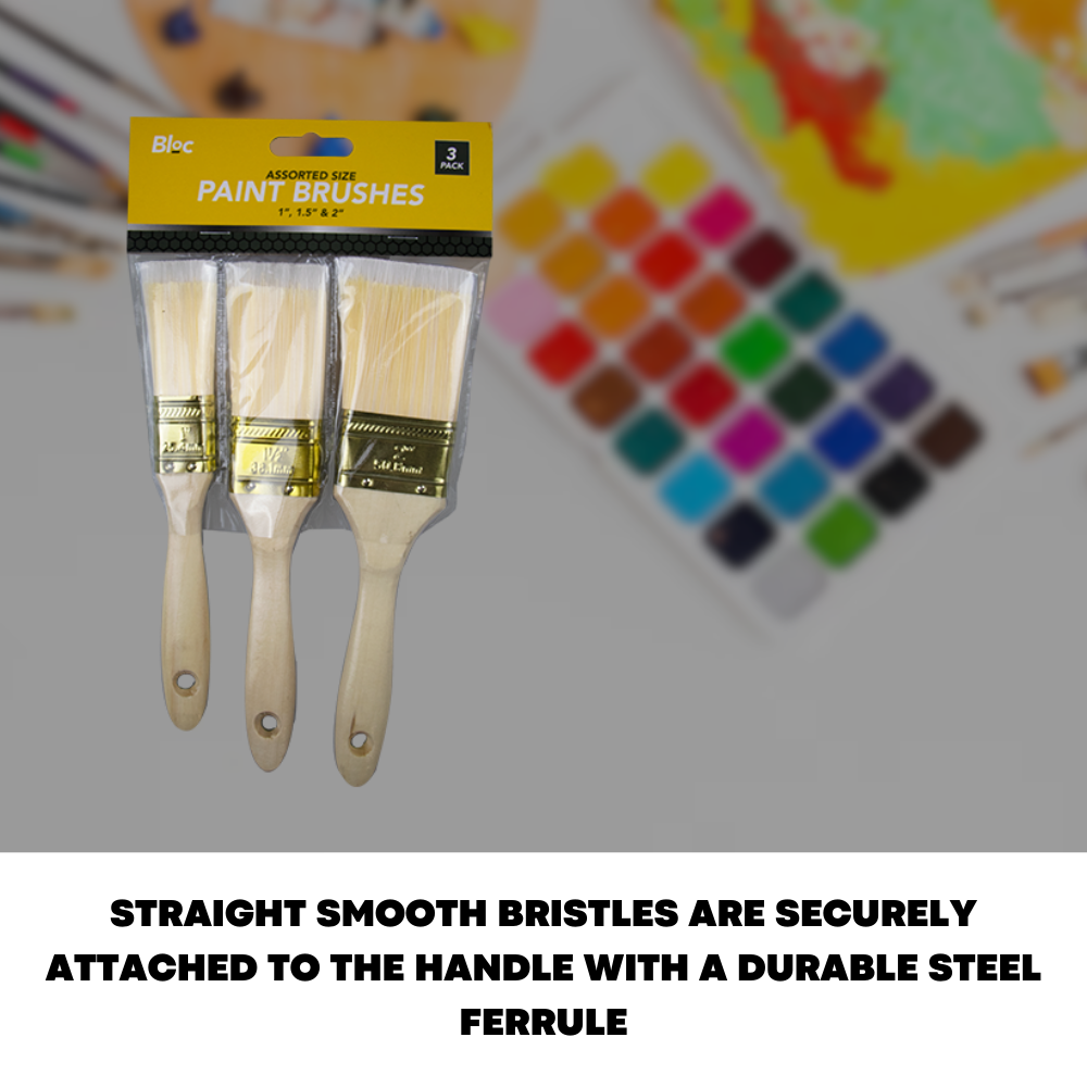 3 x Fine Paint Brushes Set For DIY Painting