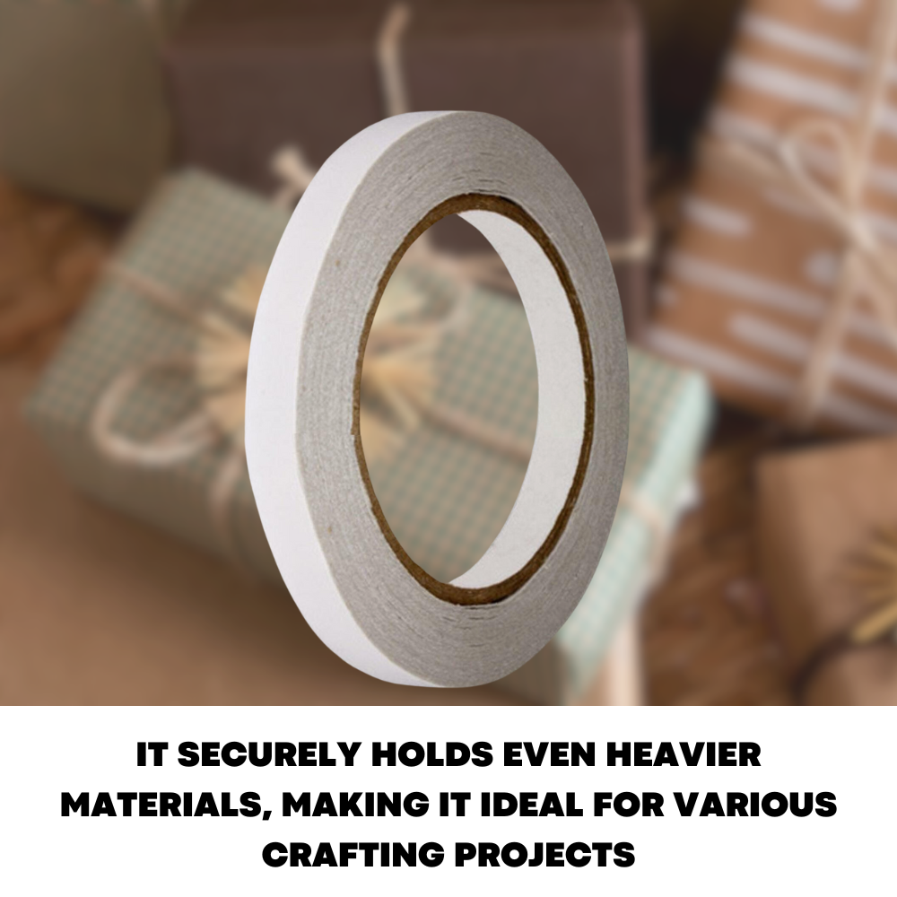 15m x 10mm Double Sided Strong Adhesive Tape For DIY Craft