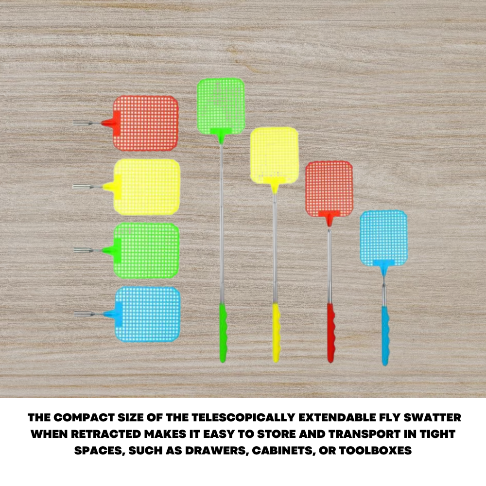 Extendable Fly Swatter Insect, Bug, Mosquito & Wasp Killer - ZYBUX