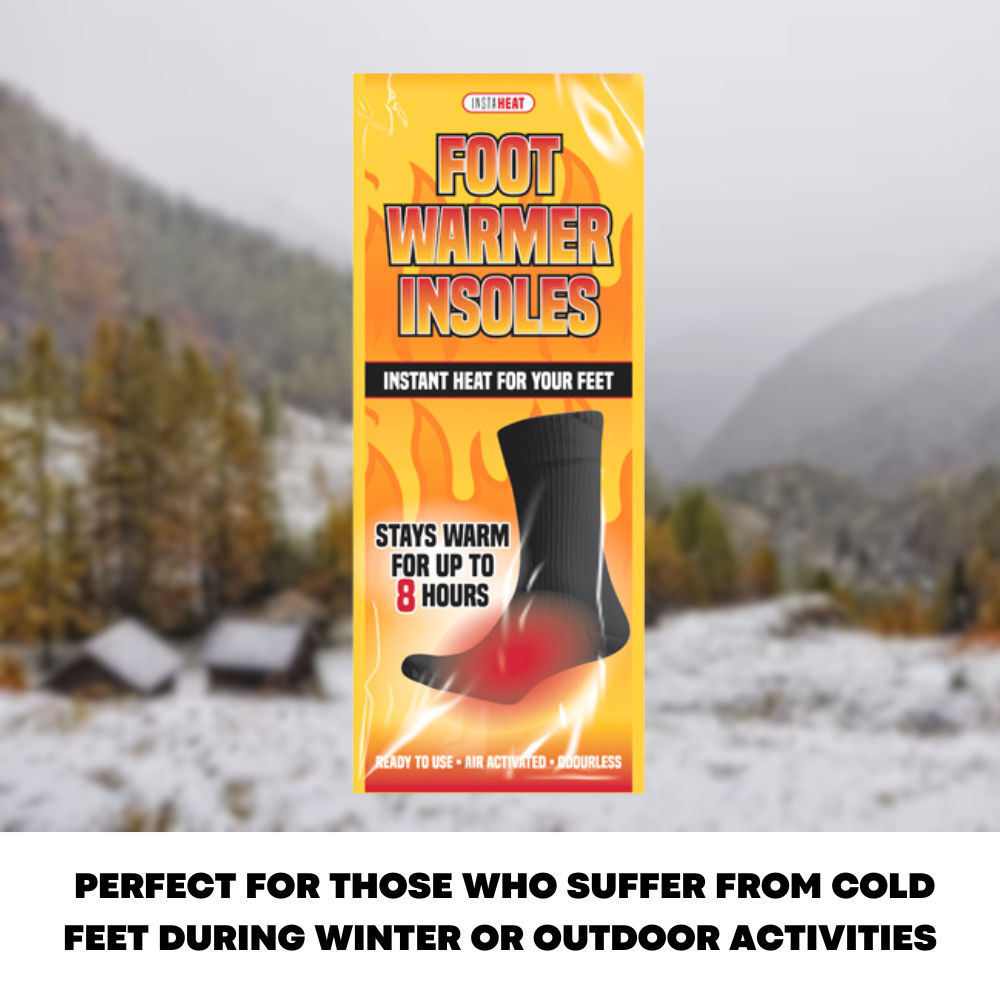 Foot Warming Socks Heat Insoles For Outdoor Work or Winter Camping - ZYBUX