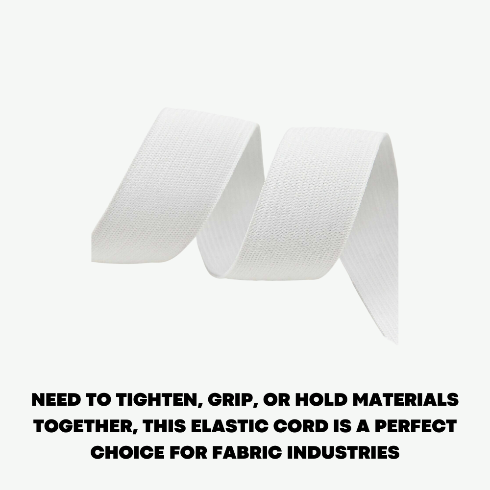 Flat White Heavy Duty Rubber Bands 8mm 12mm 25mm