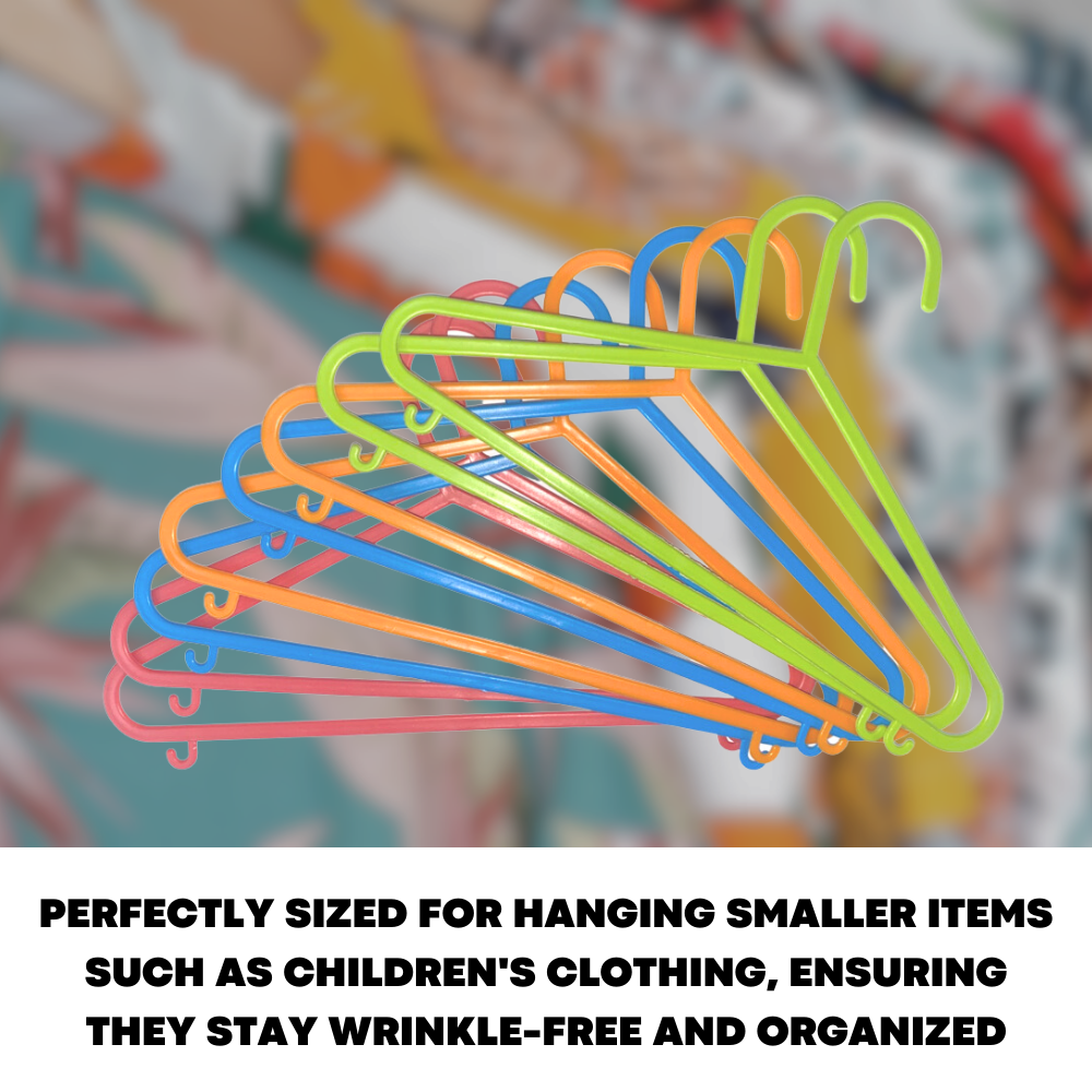 32 x plastic clothes hangers For Kids Coat Organisation