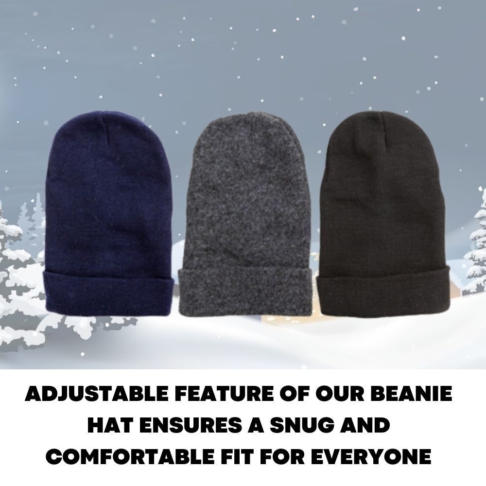 Mens Ladies Knitted Woolly Slouch Beanie Hat Winter Cap Unisex Adults Skateboard