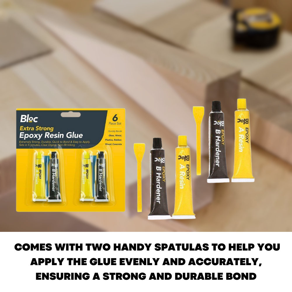 2 Pack Epoxy Adhesive Glue Hardener Resin Gum Extra Strong Bonds Fast Repair Kit - ZYBUX