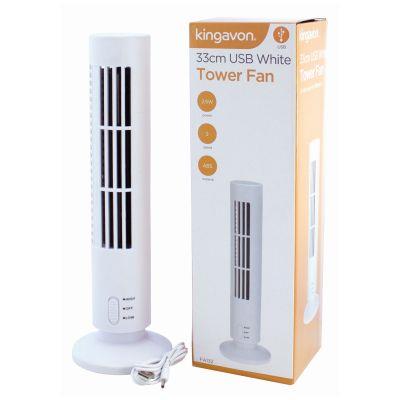 USB 2 Speed Tower Desk 33CM Electric Fan Air Conditioning Cooling Office PC