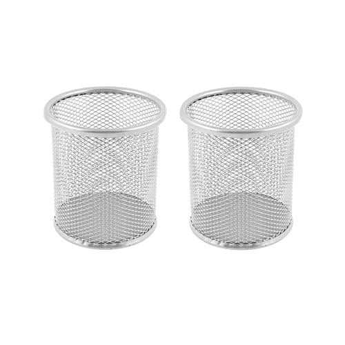 2x Mesh Metal Pencil Holder For Pencil or Pen