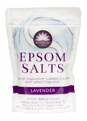 3 x Elysium Spa Epsom Bath Salts Natural Magnesium Sulphate Relax Muscle Pain