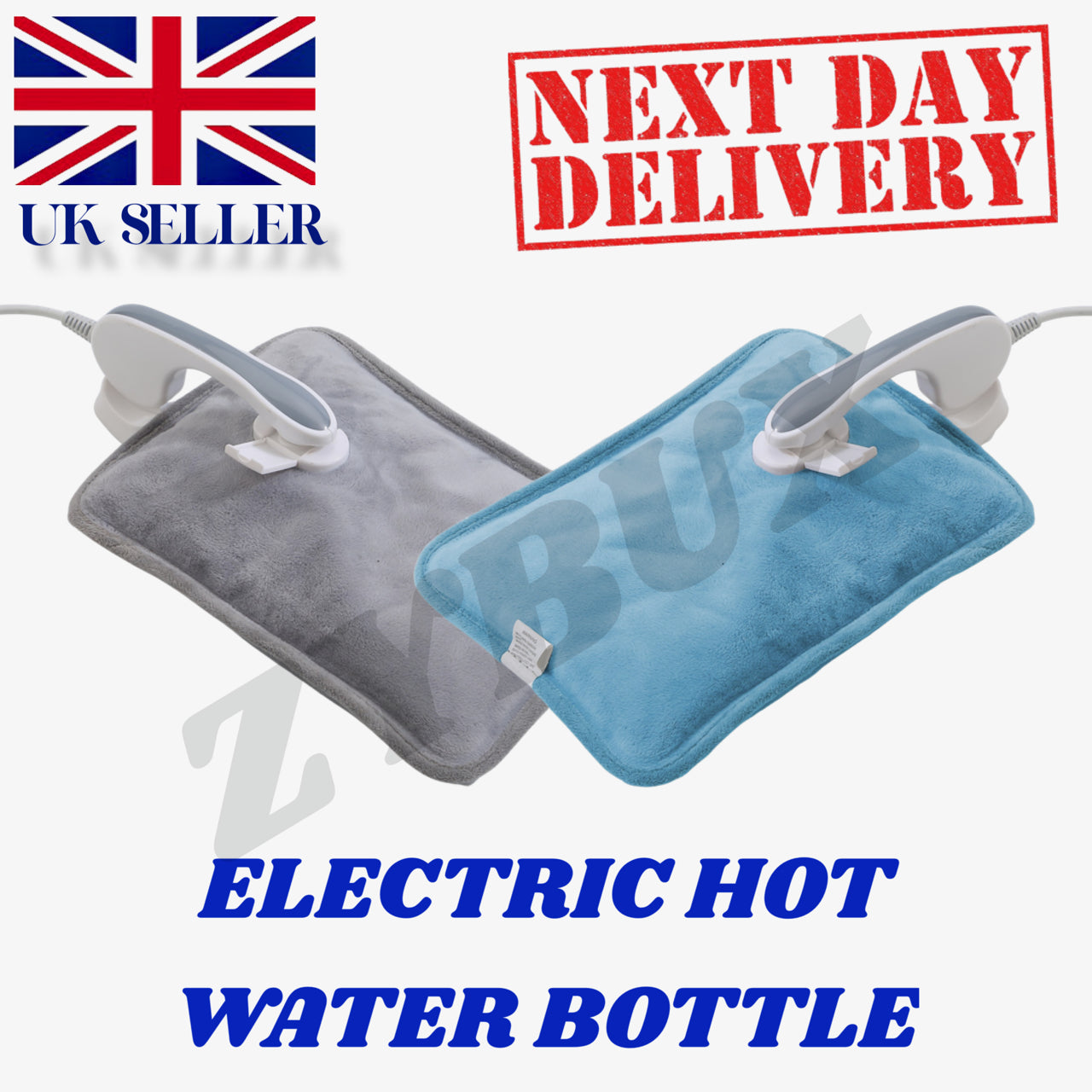 ZYBUX - Rechargeable Electric Hot Water Bottle With Soft Touch Cover