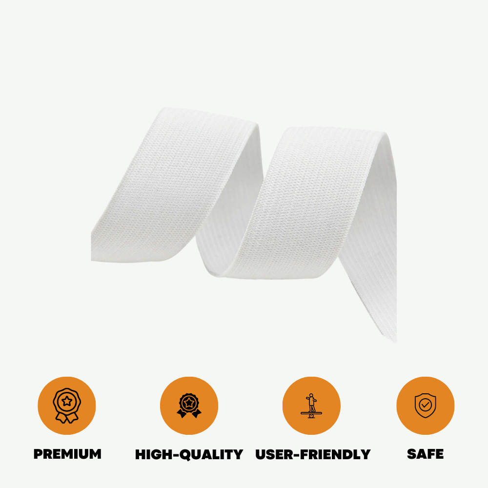 Flat White Heavy Duty Rubber Bands 8mm 12mm 25mm