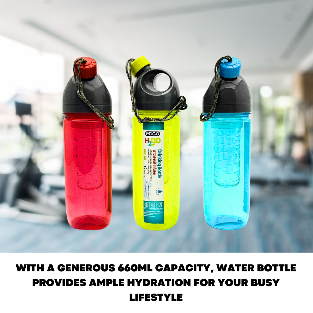 660ML Fruit Infuser Water Bottle BPA Free For Gym or Yoga