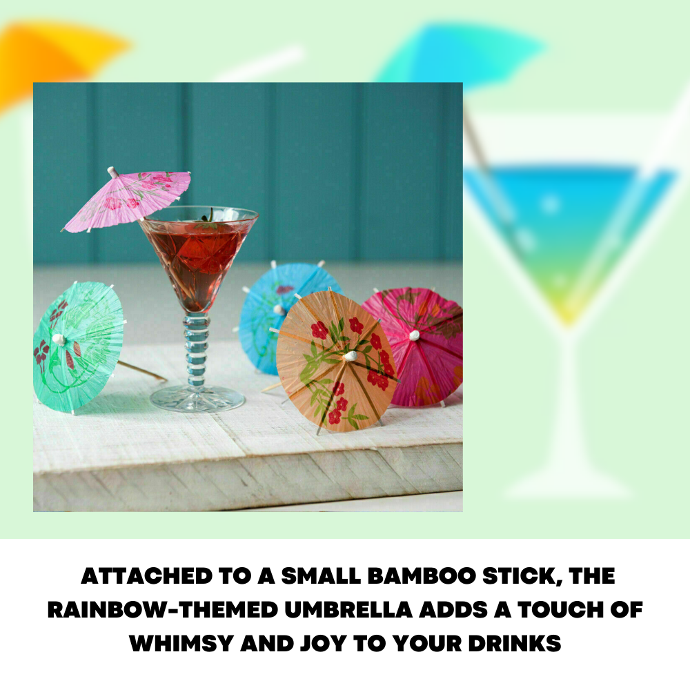 25x Cocktail Umbrellas For Drinks Party Cocktail Decoration