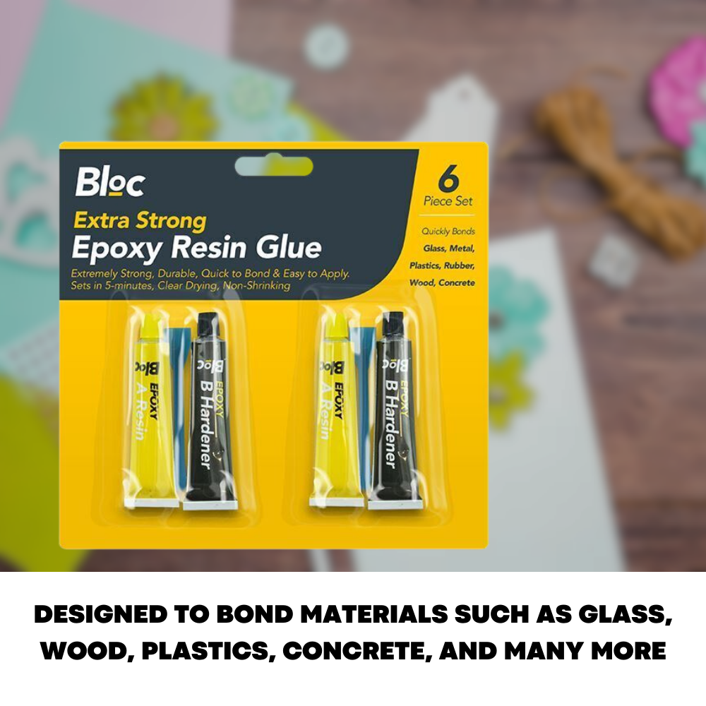 2 Pack Epoxy Adhesive Glue Hardener Resin Gum Extra Strong Bonds Fast Repair Kit - ZYBUX