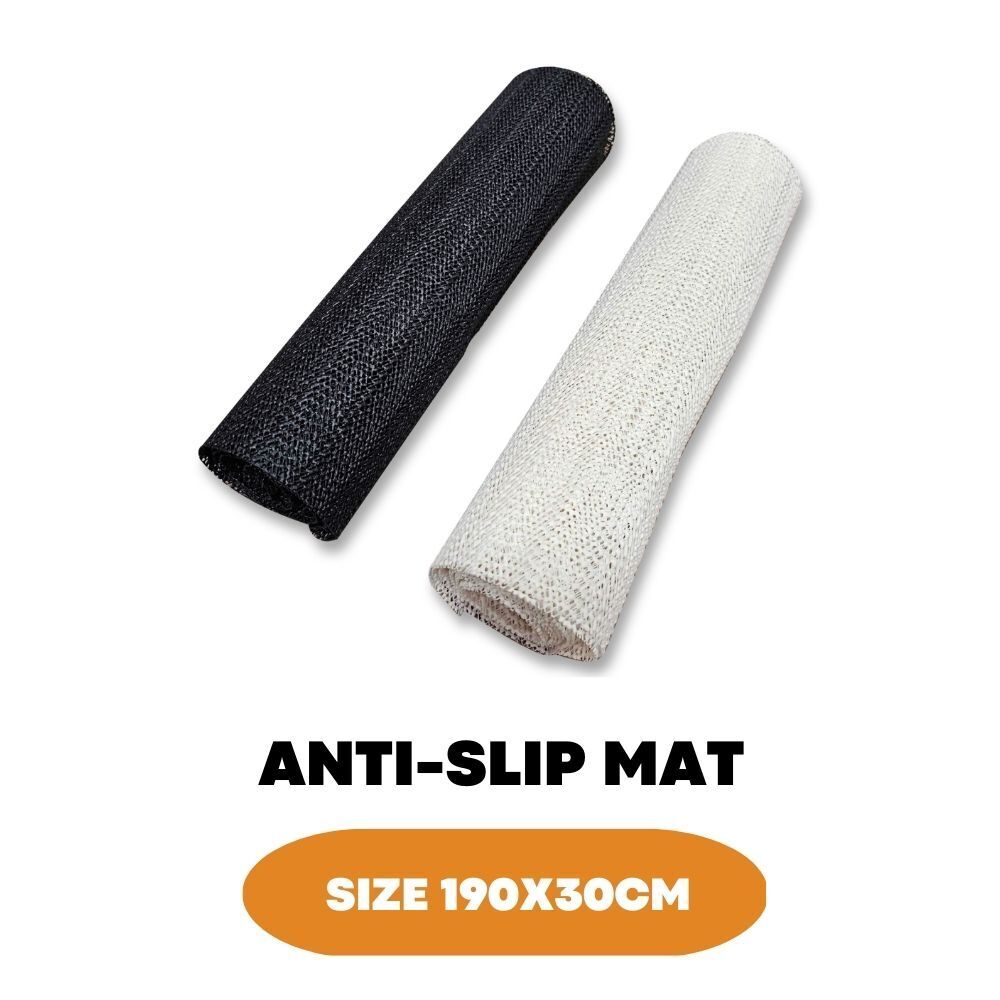 Anti Slip Mat Roll Grip Matting Pad Multi Purpose Drawer Liner Rug 190x30cm - ZYBUX