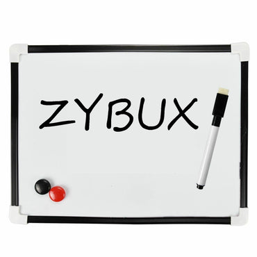 Small A4 Magnetic Whiteboard with White Dry Wipe Home Office School Memo Board - ZYBUX