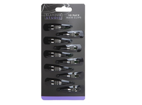 10x Hair Clips Snap Hairpins Slides Kirby Pins Set Women Baby Girls Metal Grip - ZYBUX