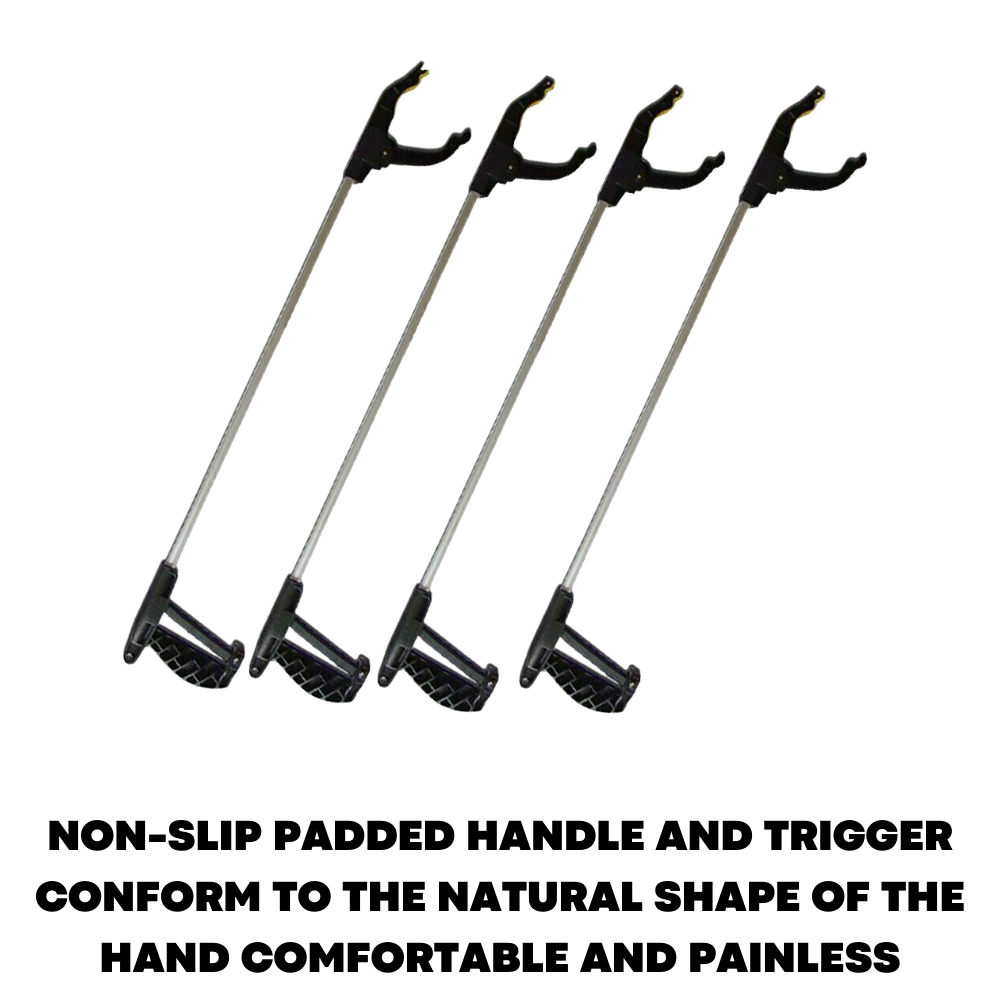 4x 75cm Grabber Reacher Long Reach Litter Pickup Tool Handheld Magnetic Tip - ZYBUX