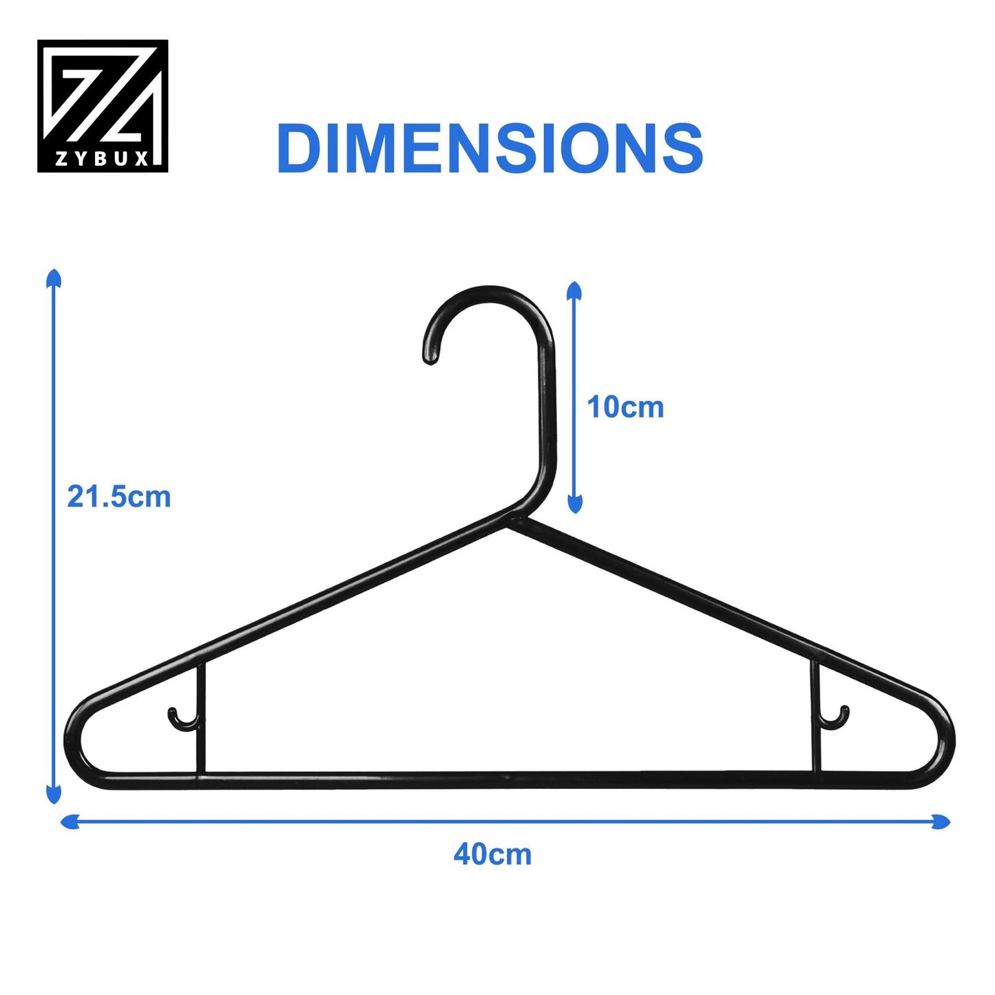 Adult Clothes Hanger Wardrobe Suit Claw Hook for Trouser Coat Hangers Strong - ZYBUX