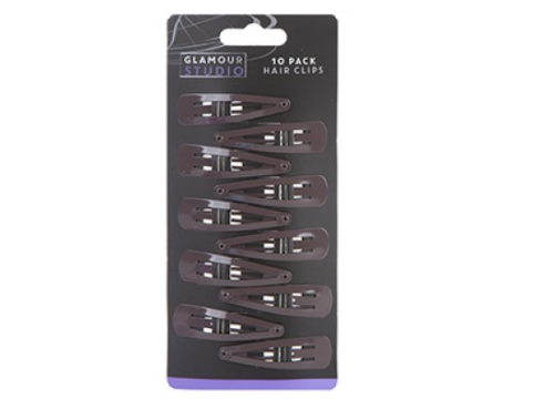 10x Hair Clips Snap Hairpins Slides Kirby Pins Set Women Baby Girls Metal Grip - ZYBUX