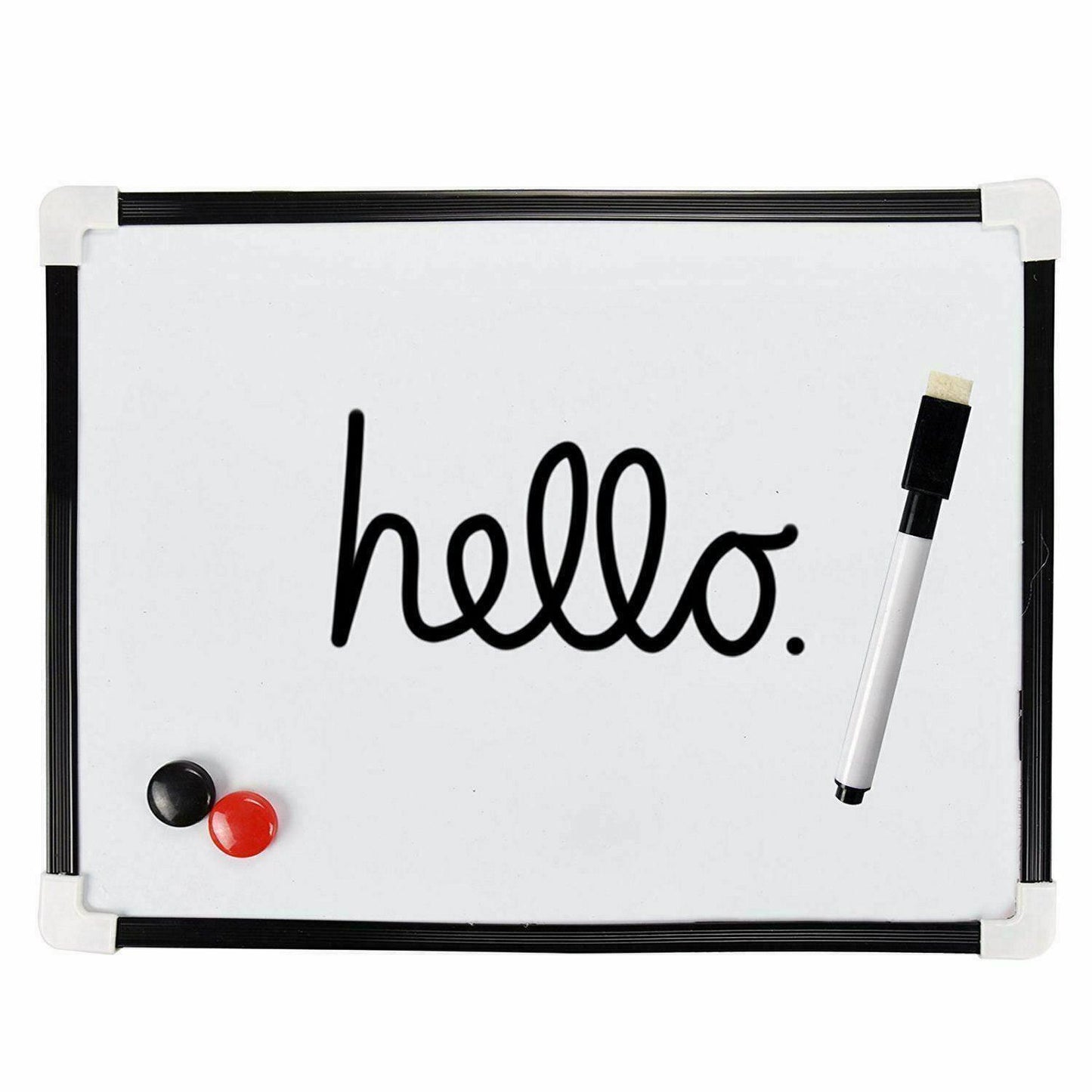 Small A4 Magnetic Whiteboard with White Dry Wipe Home Office School Memo Board - ZYBUX