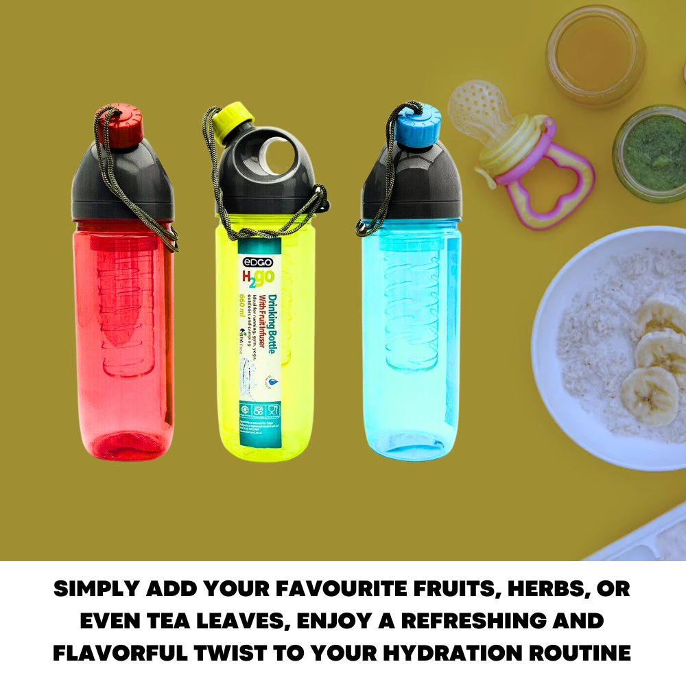 660ML Fruit Infuser Water Bottle BPA Free For Gym or Yoga